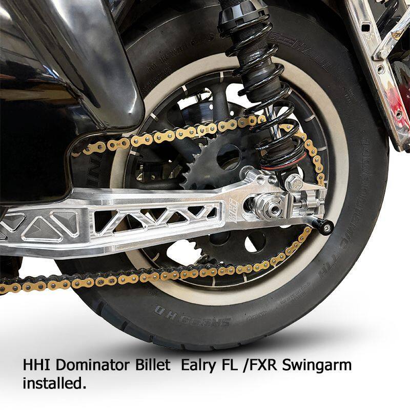 FXR & Early FL swingarm installed